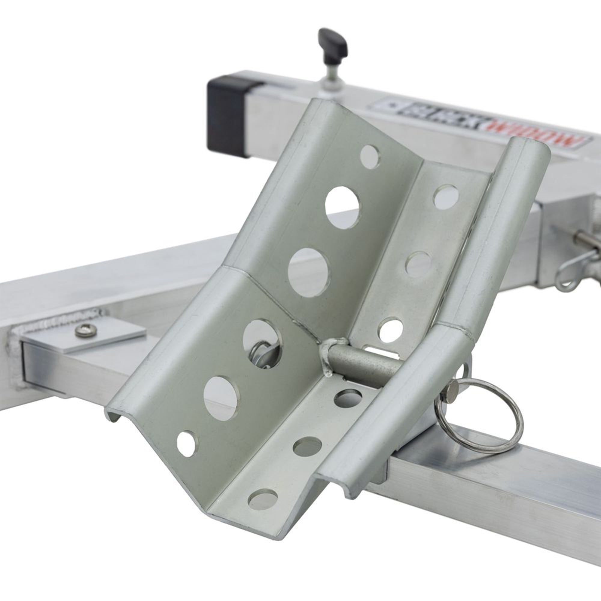 Black Widow Motorcycle Wheel Chock, Adjustable Aluminum Stand, Fits 15-22" Tires - VMInnovations
