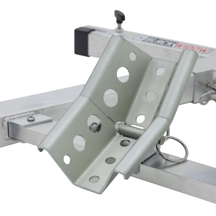 Black Widow Motorcycle Wheel Chock, Adjustable Stand, 15-22" Tires (Open Box)