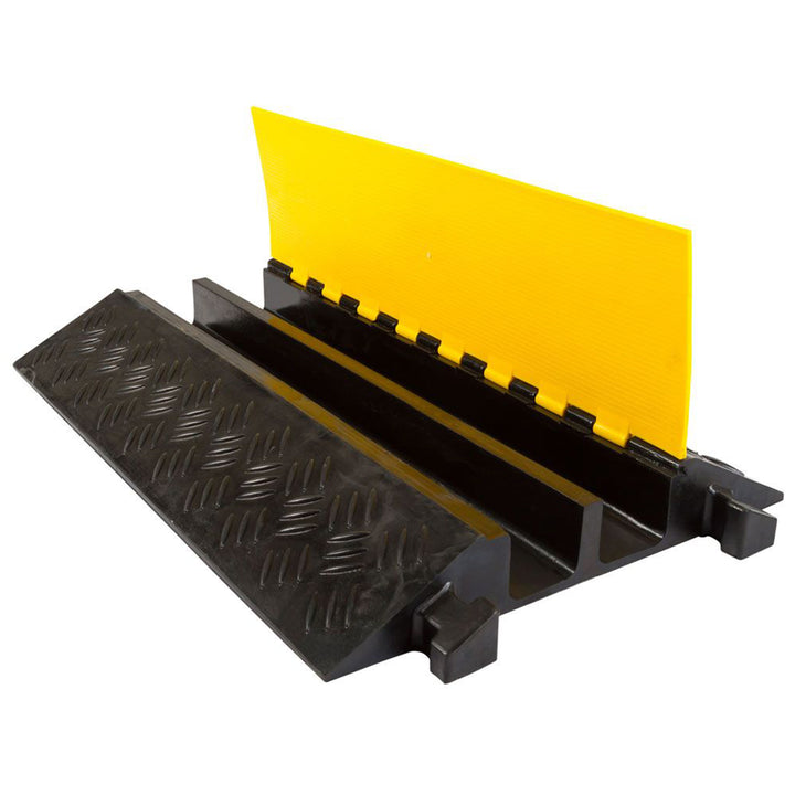 Guardian 2 Channel Cable Protector Ramp, Floor Cover for Cars & Trucks(Open Box)