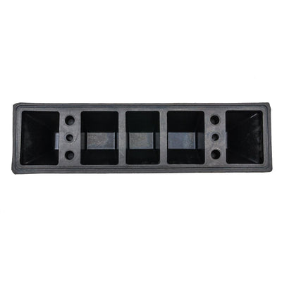 Guardian Parking Stop, 2Ft Rubber Curb w/ Mounting Holes, Black/Yellow, 10 Pack