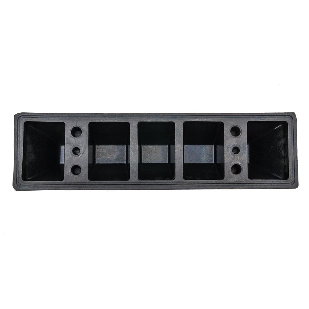 Guardian Parking Stop, 2' Rubber Curb with Mounting Holes,Black/Yellow(Open Box)