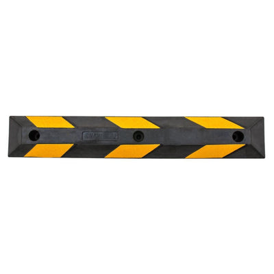 Guardian Parking Stop, 3Ft Rubber Curb w/ Mounting Holes, Black/Yellow, 10 Pack