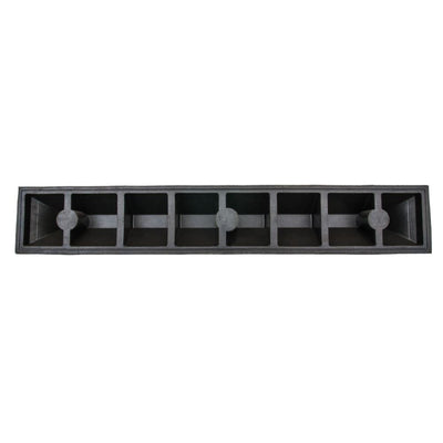 Guardian Parking Stop, 3 Foot Long Rubber Curb with Mounting Holes, Black/Yellow