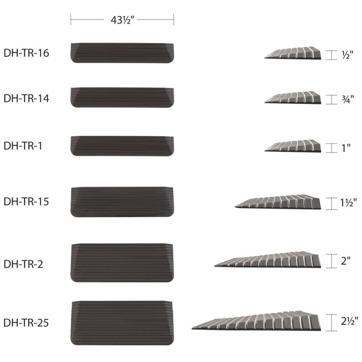 Silver Spring Rubber Threshold Ramp for Wheelchairs, Scooters &More 2"Rise(Used)