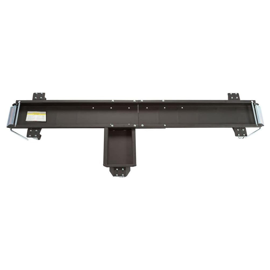 Black Widow Motorcycle Dolly with Front and Rear Gates for Loading (Open Box)
