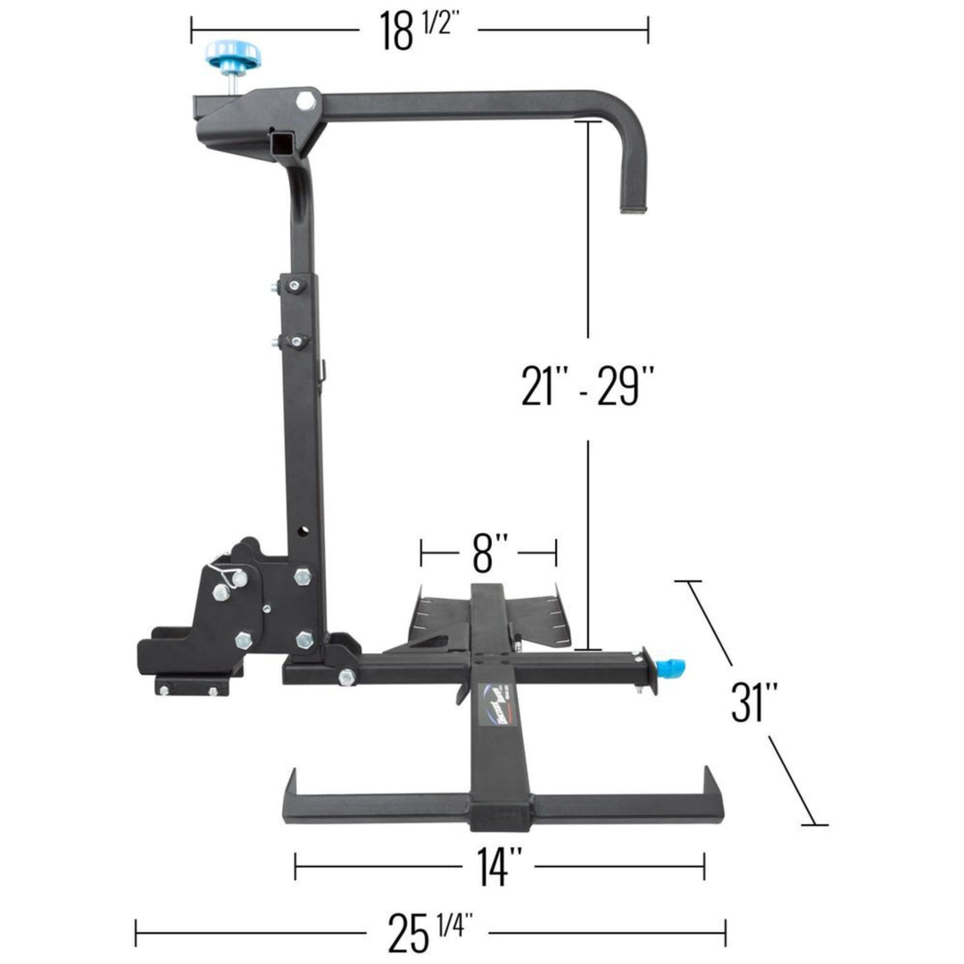 Silver Spring Foldable Manual Wheelchair Carrier Platform with Hitch Ball Mount