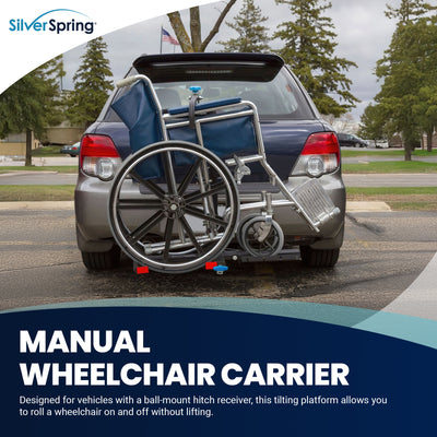 Silver Spring Foldable Manual Wheelchair Carrier Platform (Open Box)