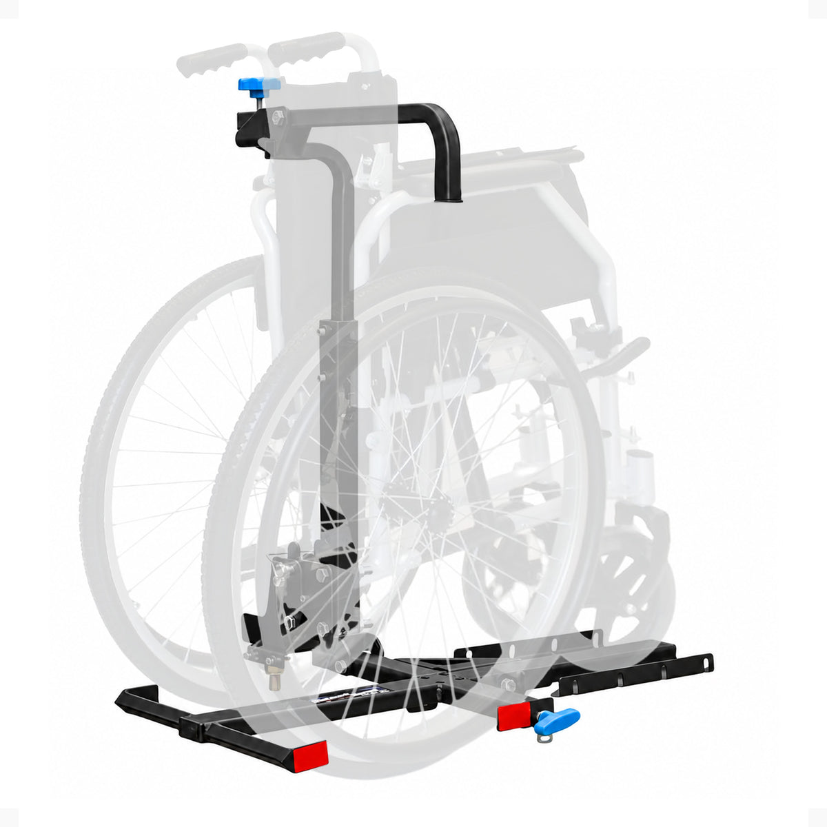 Silver Spring Foldable Manual Wheelchair Carrier Platform with Hitch Ball Mount