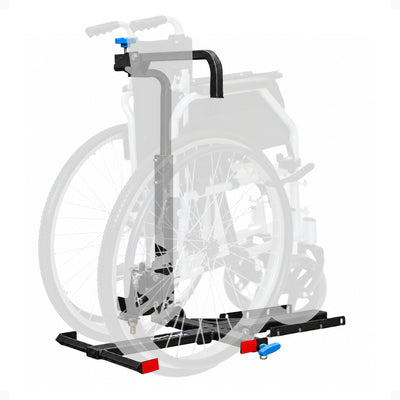 Silver Spring Foldable Manual Wheelchair Carrier Platform with Hitch Ball Mount (For Parts)