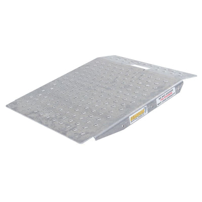 Guardian Heavy Duty Aluminum Shed Ramp, Portable Loading for Mowers, ATV, Silver