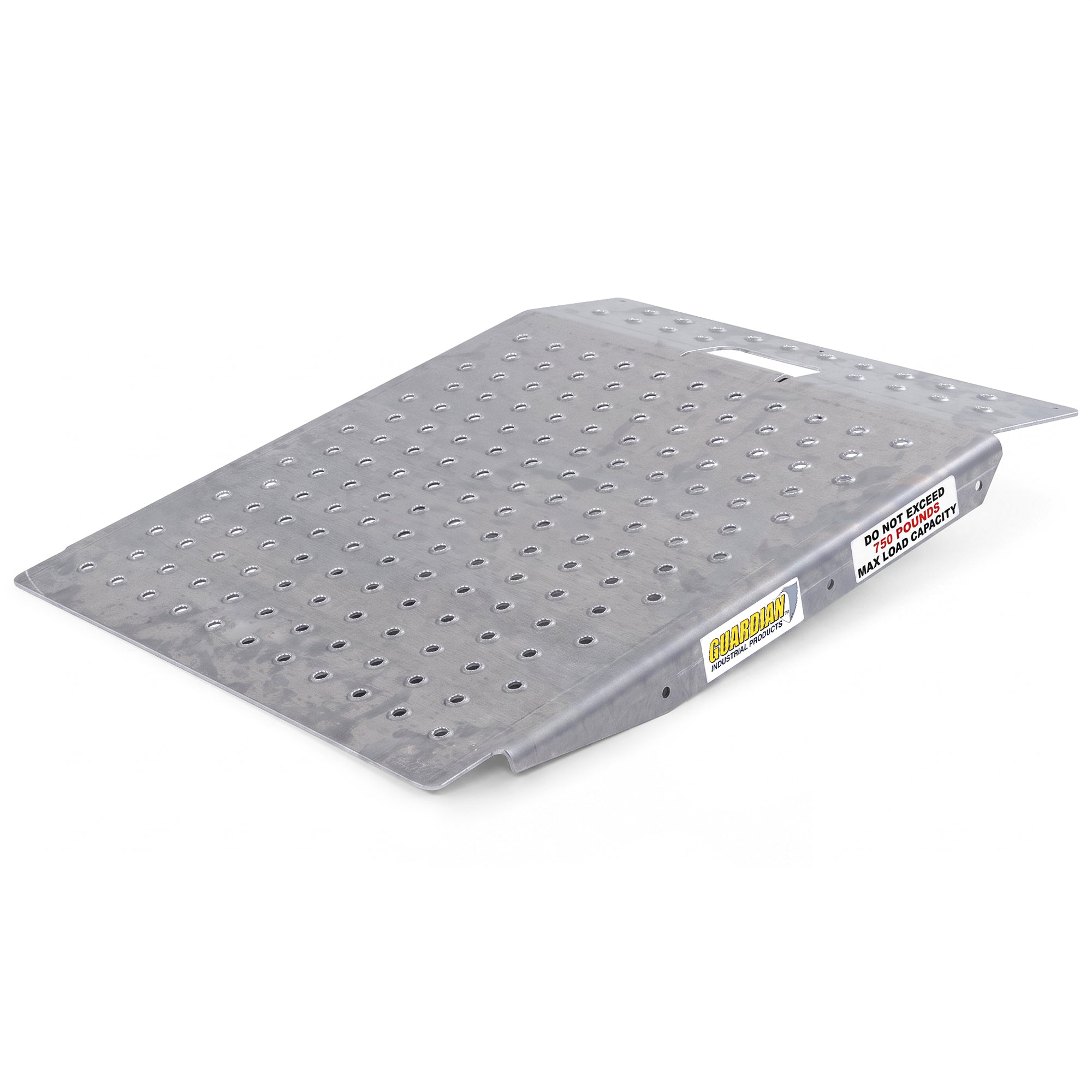 Guardian Heavy Duty Aluminum Shed Ramp, Portable Loading for Mowers, ATV, Silver