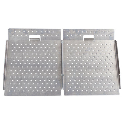 Guardian 2 Pack Heavy Duty Aluminum Shed Ramp, Loading for Mowers, ATV, Silver