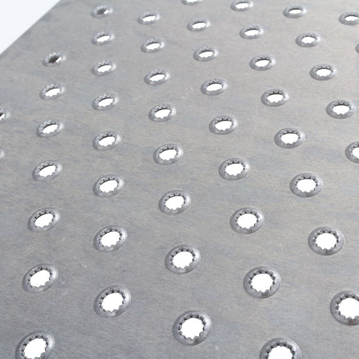 Guardian 2 Pack Heavy Duty Aluminum Shed Ramp, Loading for Mowers, ATV, Silver