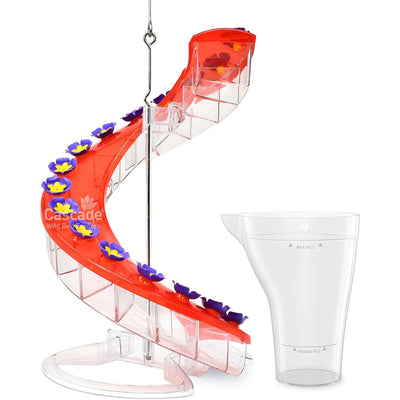 Cascade Wild Bird Feeders Outdoor Hummingbird Feeder, 16 Port Helical Design - VMInnovations