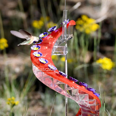 Cascade Wild Bird Feeders Outdoor Hummingbird Feeder, 16 Port Helical Design - VMInnovations