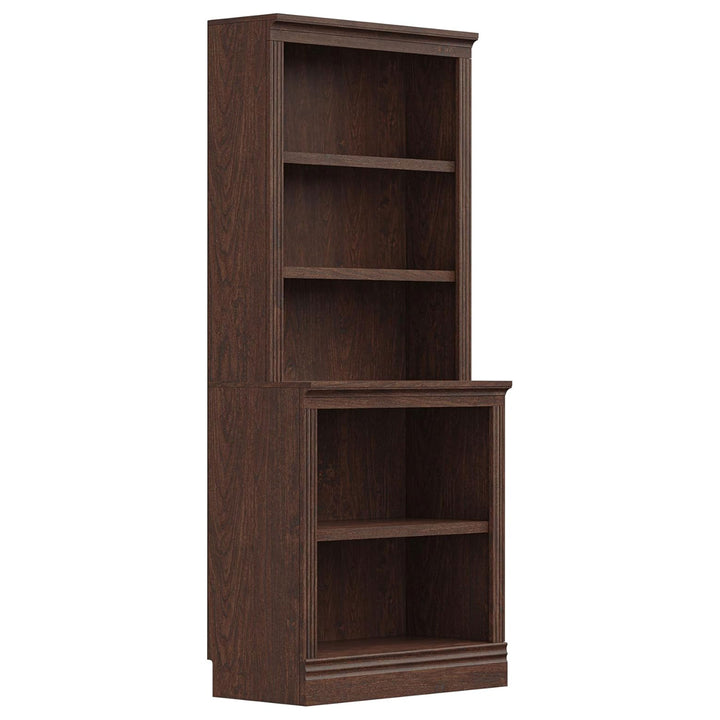 VAUXHILL & CO. Multi-Depth Bookcase, Adjustable Shelving Unit, Cherry(For Parts)