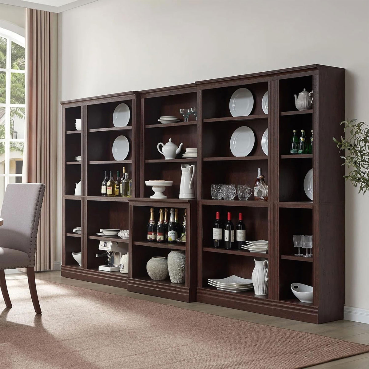 VAUXHILL & CO. Halston Bookcase Adjustable Open Unit, Cherry (For Parts) - VMInnovations