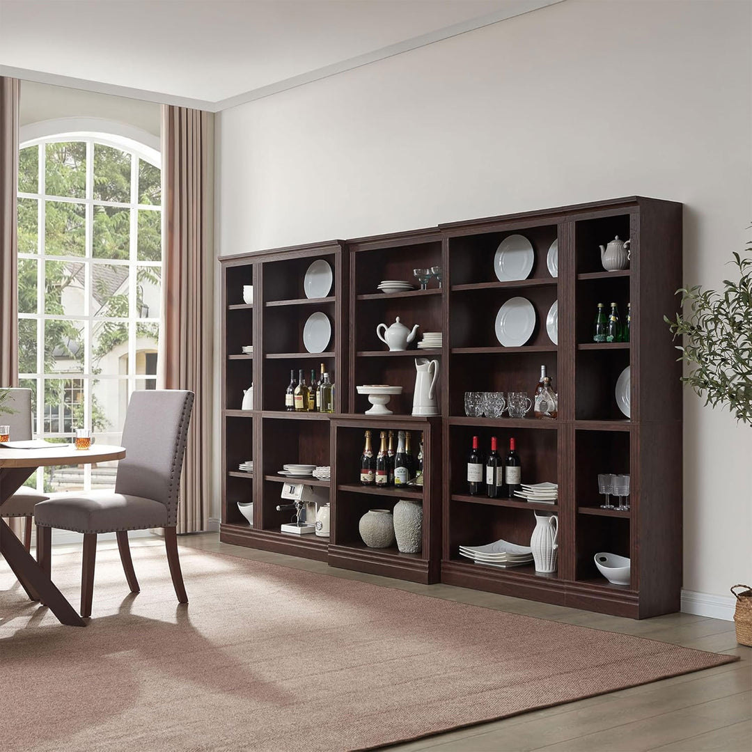 VAUXHILL & CO. Halston Narrow Bookcase, Adjustable Open Shelving Unit (Open Box)