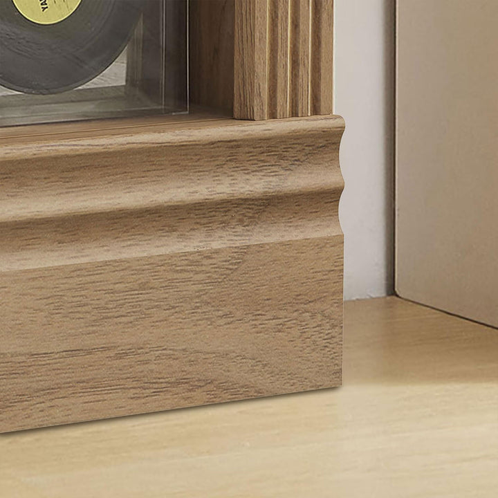 JAHRSTIM Halston Standard Bookcase Adjustable Storage Open Shelving Unit, Oak