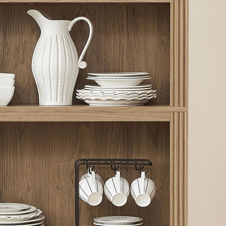 VAUXHILL & CO. Halston Standard Bookcase Adjustable Shelving Unit Oak (Open Box) - VMInnovations