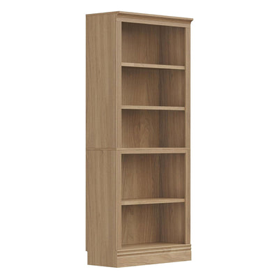 VAUXHILL & CO. Halston Standard Bookcase Adjustable Shelving Unit Oak (Open Box) - VMInnovations