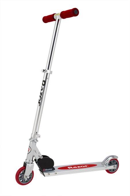 Razor A Kick Scooter Boys/Girls (Red) with Child Helmet, Elbow & Knee Pads