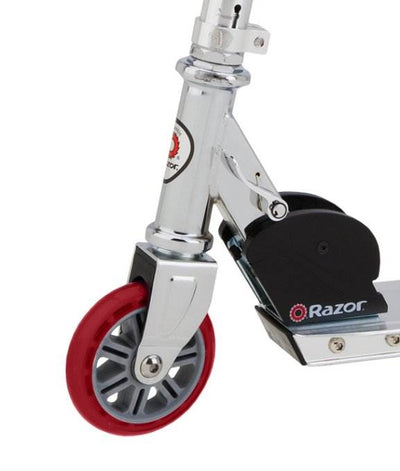 Razor A Kick Scooter Boys/Girls (Red) with Child Helmet, Elbow & Knee Pads