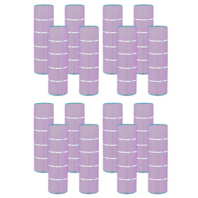 Hurricane 16 Pack HF7468-04P Platinum Purple Pool Filter Cartridge Replacement