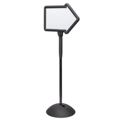 Safco Products Write Way Directional Sign Dual Sided Dry Erase Board, Black