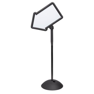 Safco Products Write Way Directional Sign Dual Sided Dry Erase Board, Black