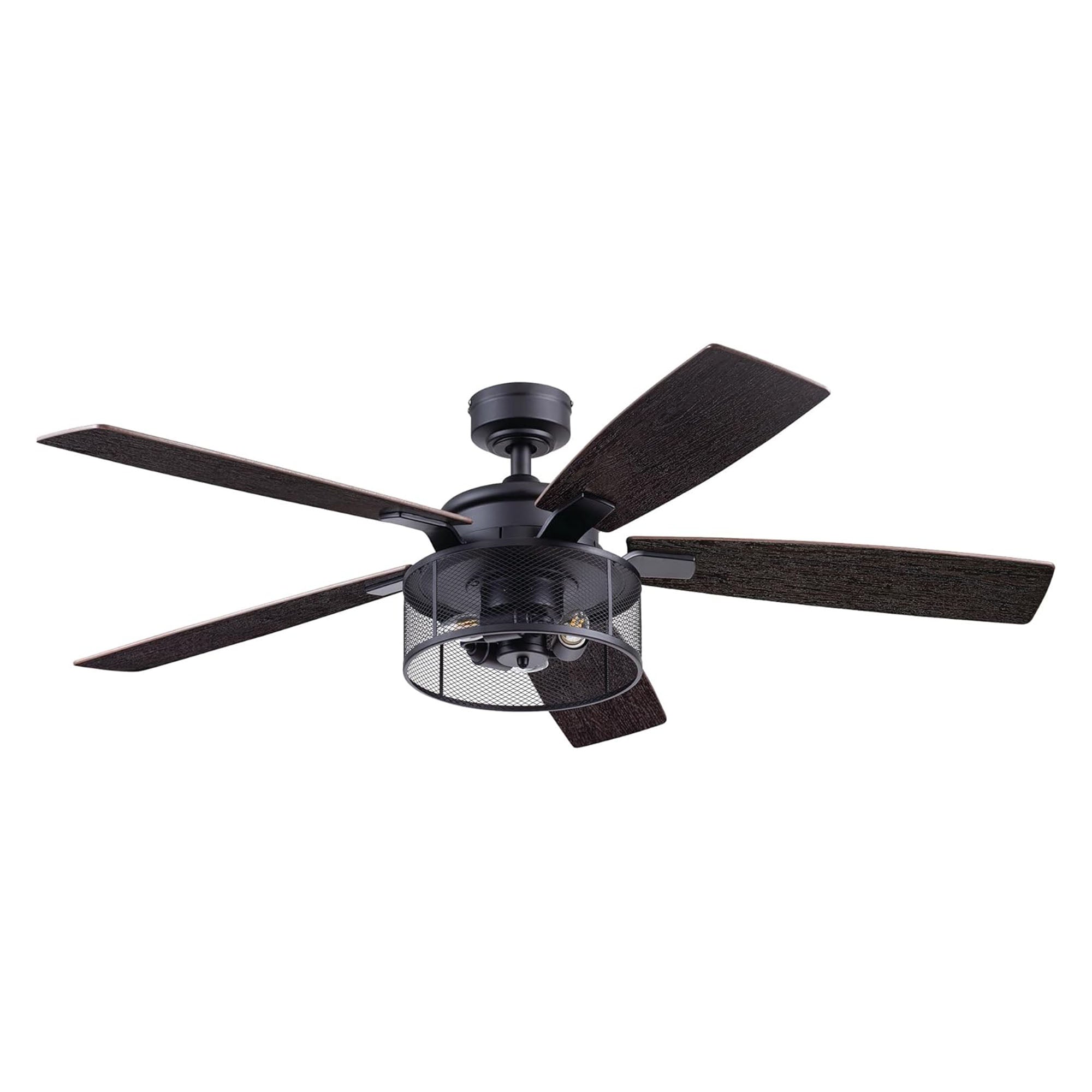 Honeywell Carnegie Ceiling Fan, Quiet Motor & Remote Control, 52", Blk(Open Box)