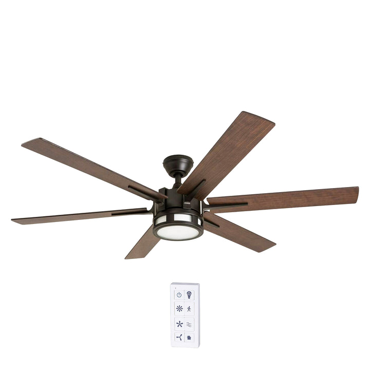 Honeywell Kaliza Ceiling Fan with Quiet Motor and Remote Control, 56", Bronze