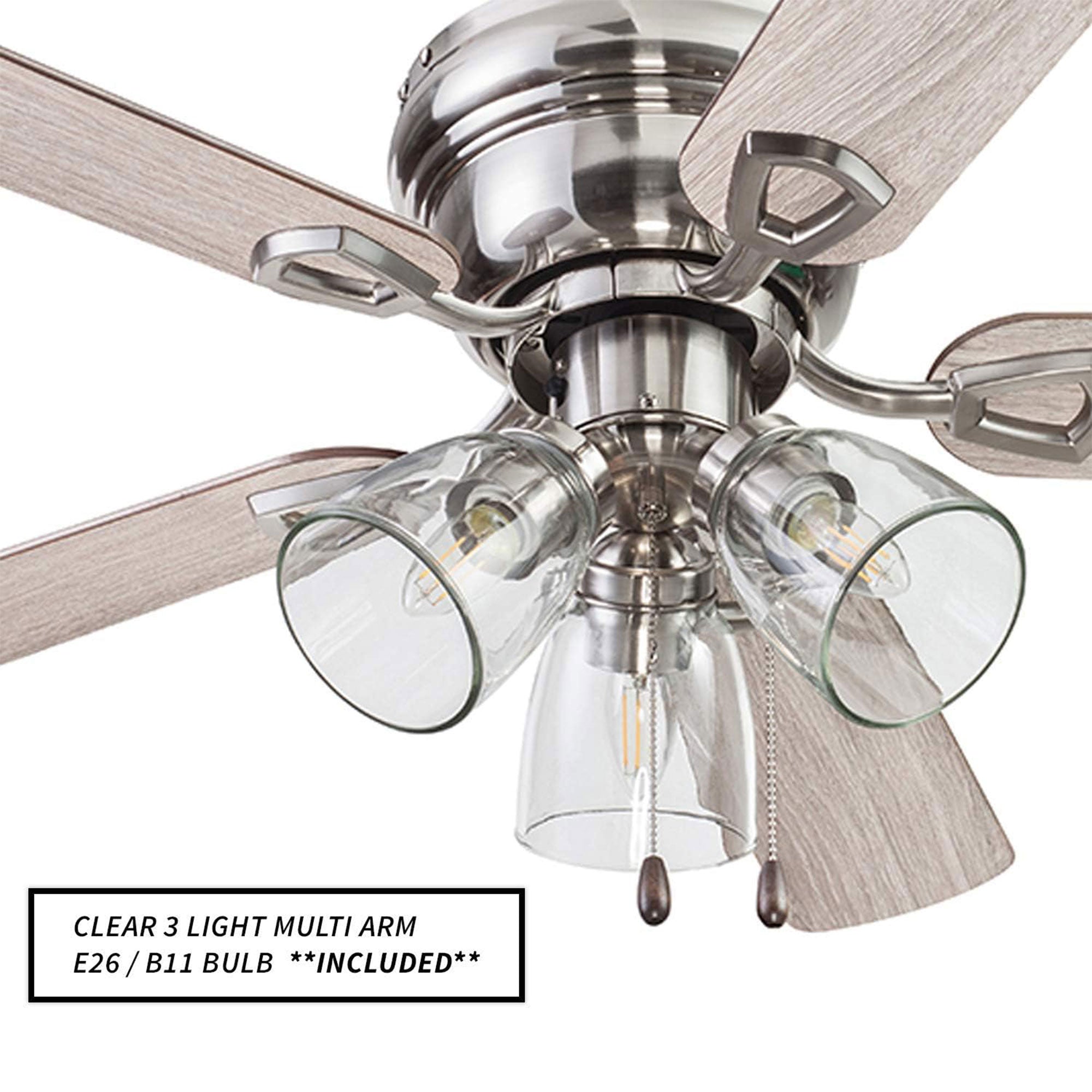 Portage Bay Renton Ceiling Fan, Quiet Reversible Motor, 42 Inches(Open Box)