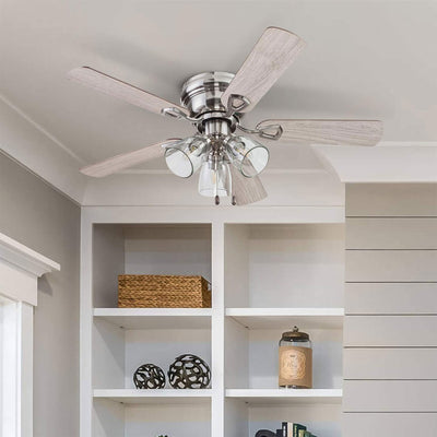 Portage Bay Renton Ceiling Fan, Quiet Reversible Motor, 42 Inches(Open Box) - VMInnovations