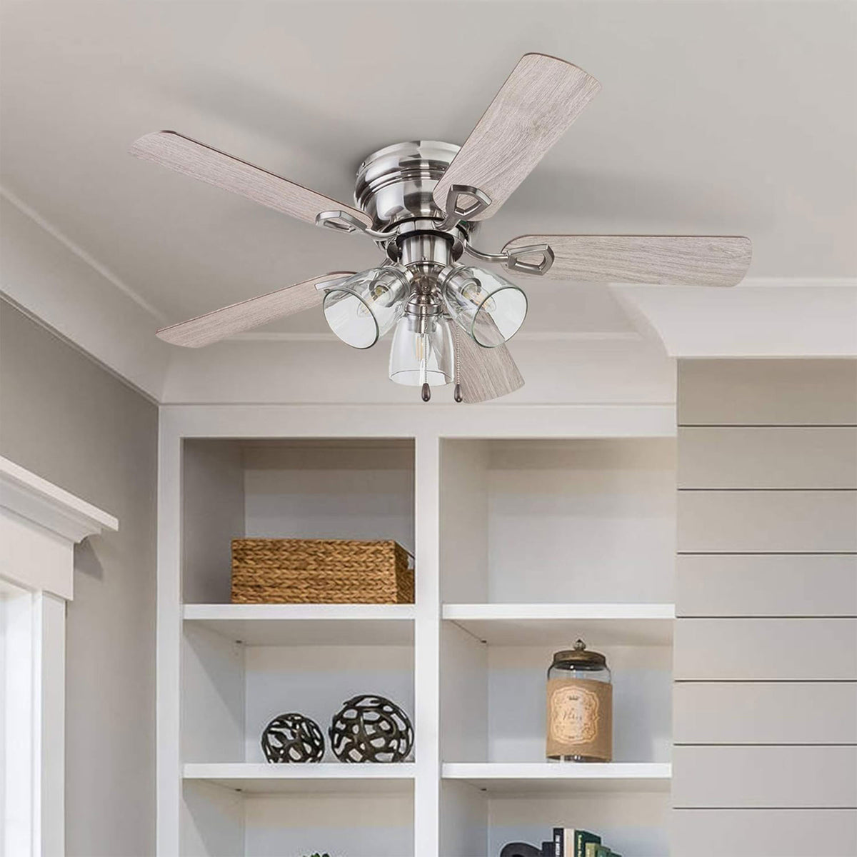 Portage Bay Renton Ceiling Fan, Quiet Reversible Motor, 42 Inches(Open Box)