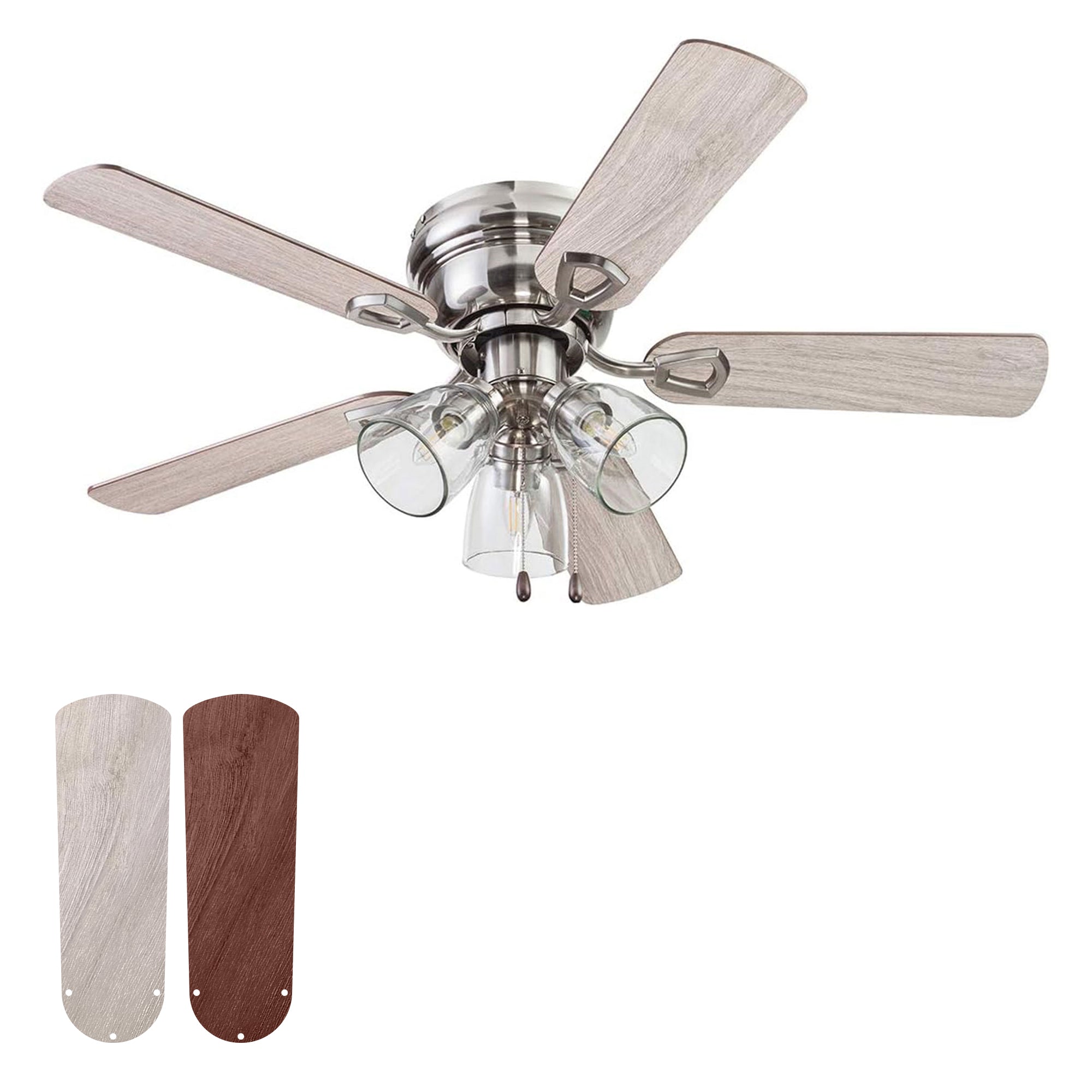 Portage Bay Renton Ceiling Fan, Quiet Reversible Motor, 42 Inches(Open Box) - VMInnovations