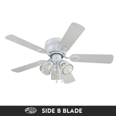 Portage Bay Renton Ceiling Fan with 5 Blades & Motor, 42", White (Open Box)