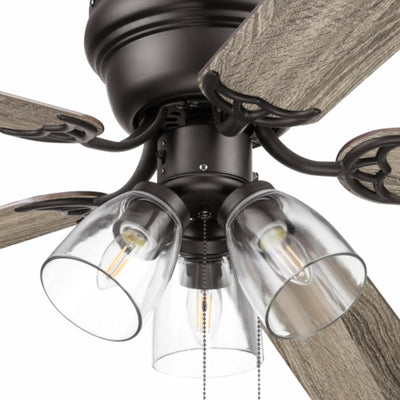 Portage Bay Renton Ceiling Fan with Reversible Motor, 52 Inch, Bronze (Open Box)