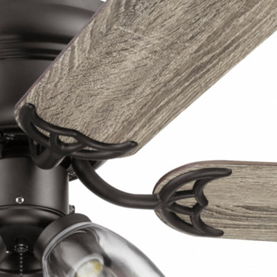 Portage Bay Renton Ceiling Fan with Quiet, Reversible Motor, 52 Inch, Bronze - VMInnovations