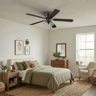 Portage Bay Renton Ceiling Fan with Reversible Motor, 52 Inch, Bronze (Open Box)