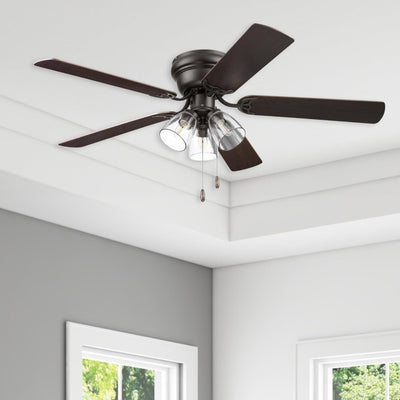 Portage Bay Renton Ceiling Fan with Reversible Motor, 52 Inch, Bronze (Open Box) - VMInnovations