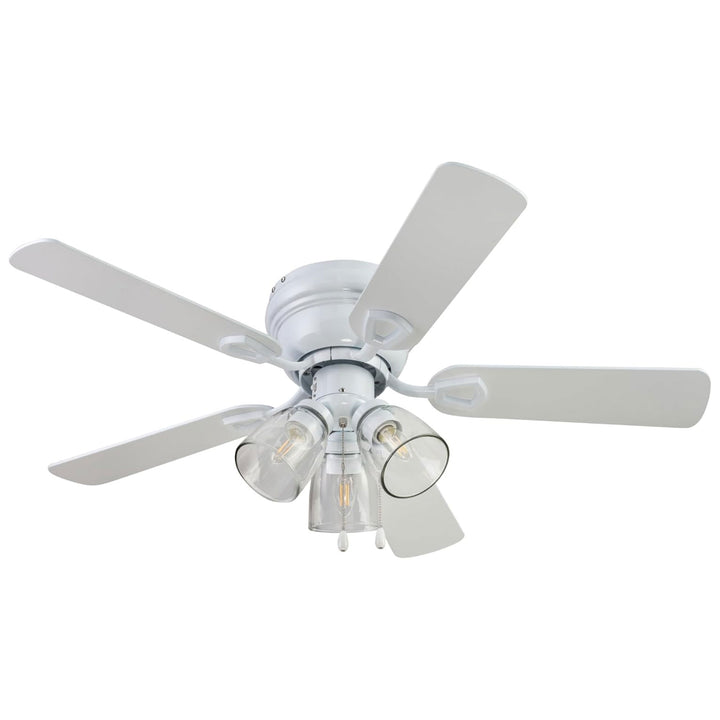 Portage Bay Renton Ceiling Fan with Quiet, Reversible Motor, 52", Brushed Nickel - VMInnovations