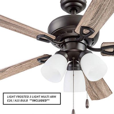 Portage Bay Miller Park Ceiling Fan w/ 5 Reversible Blades & Motor 44"(Open Box)