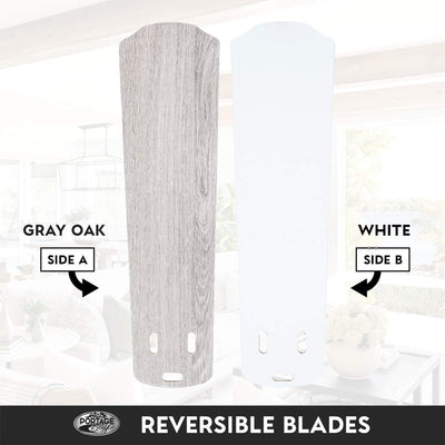 Portage Bay Miller Park Ceiling Fan w/5 Reversible Blades & Motor, 44"(Open Box) - VMInnovations