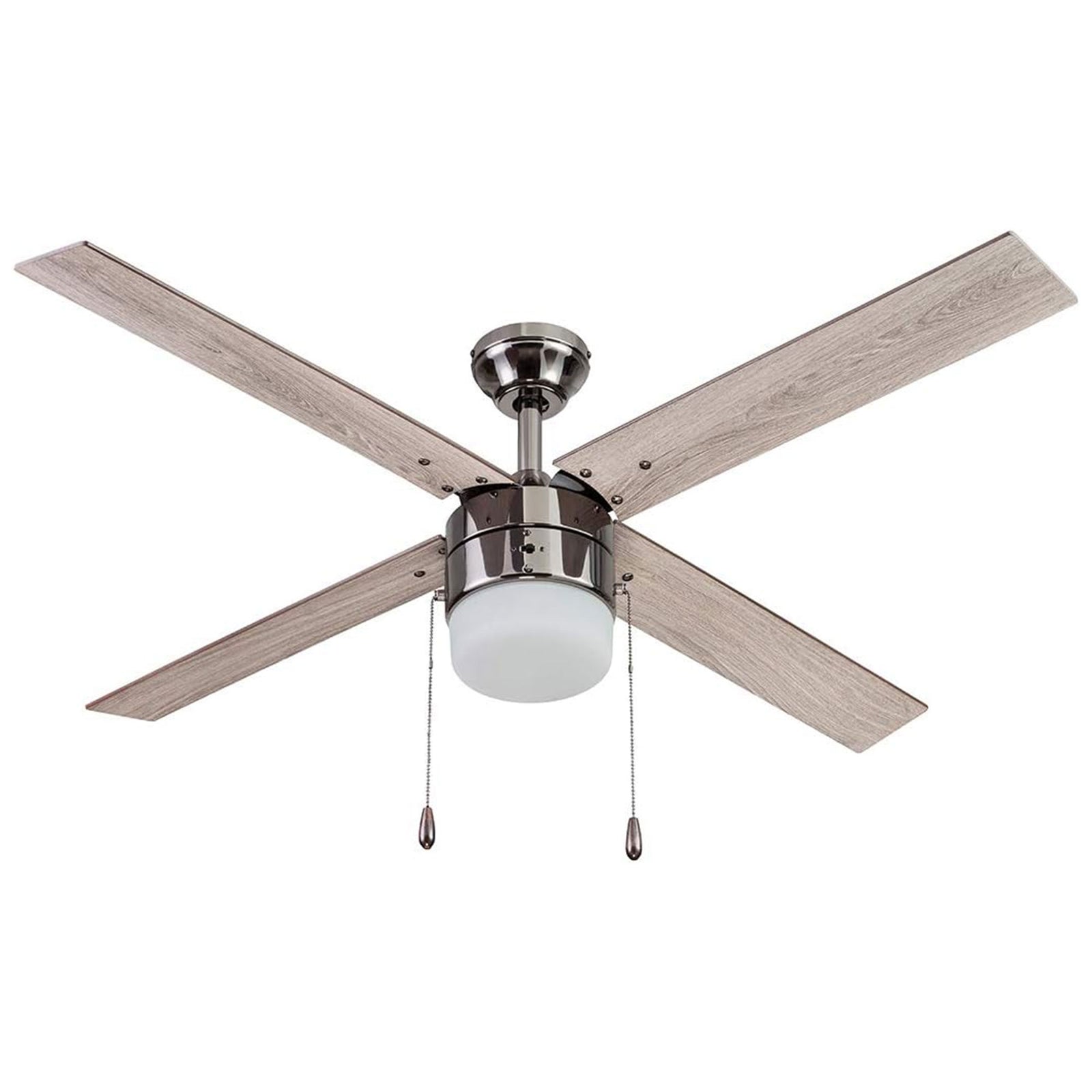 Portage Bay Madrona Indoor Ceiling Fan, Quiet, Reversible Motor, 52", Gun Metal - VMInnovations