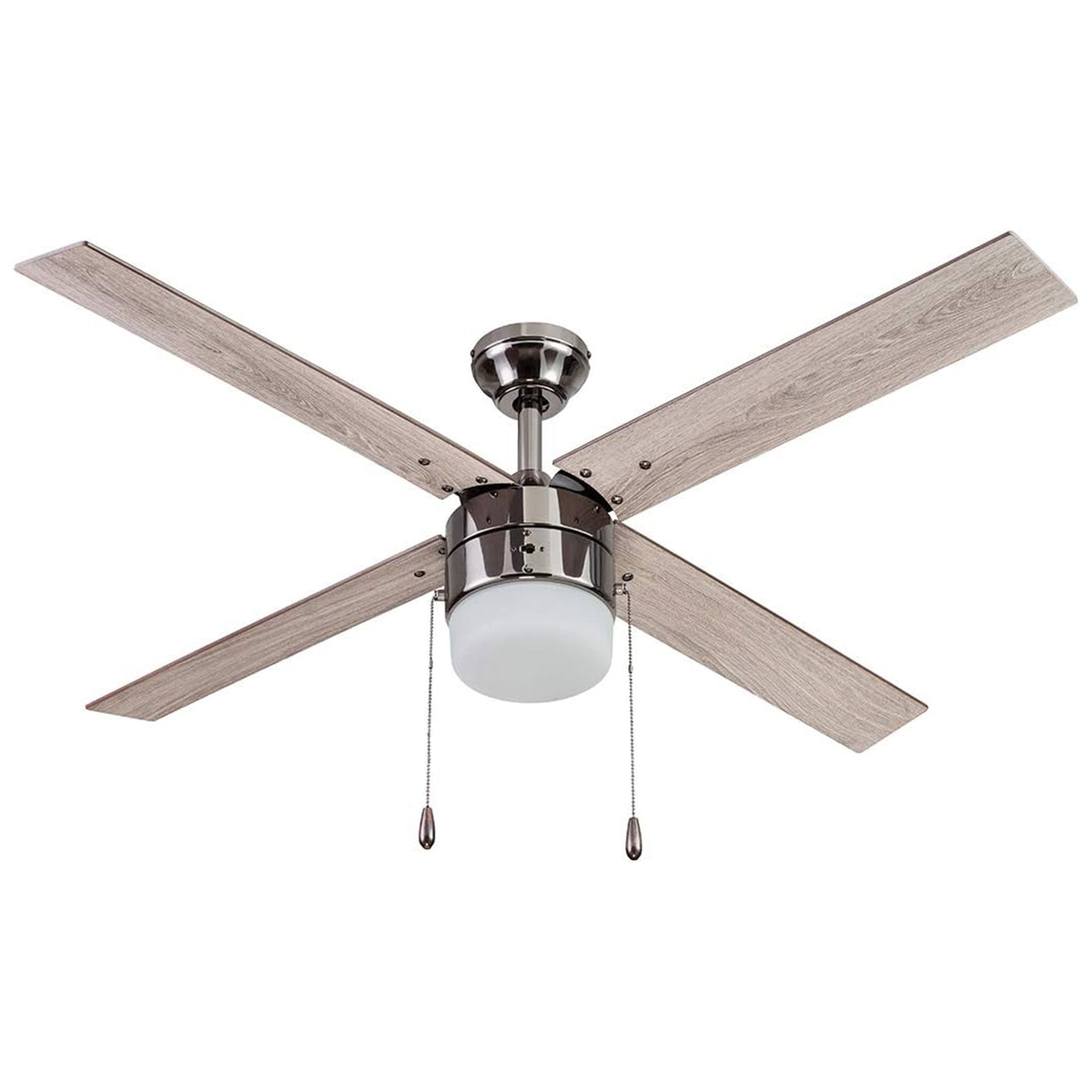 Portage Bay Madrona Indoor Ceiling Fan, Quiet, Reversible Motor, 52", Gun Metal - VMInnovations