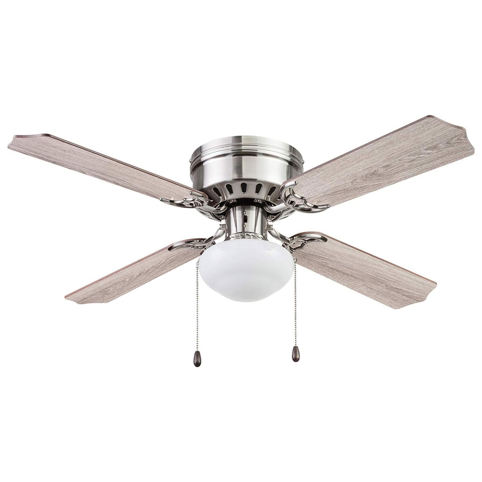 Portage Bay Indoor Ceiling Fan with Quiet, Reversible Motor, 42", Brushed Nickel - VMInnovations