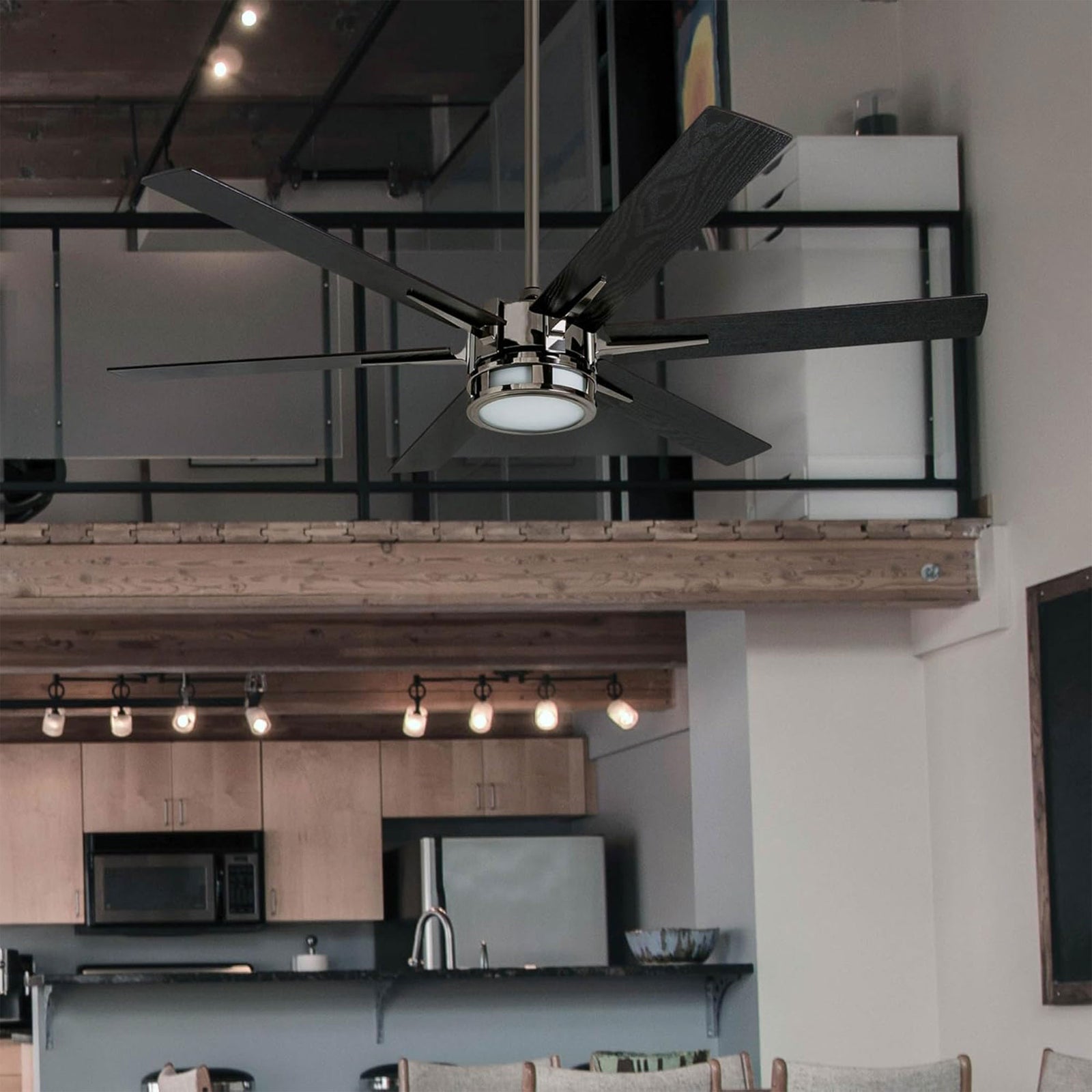 Honeywell Ceiling Fan, Quiet Motor & Remote, 56", Matte Nickel (For Parts) - VMInnovations