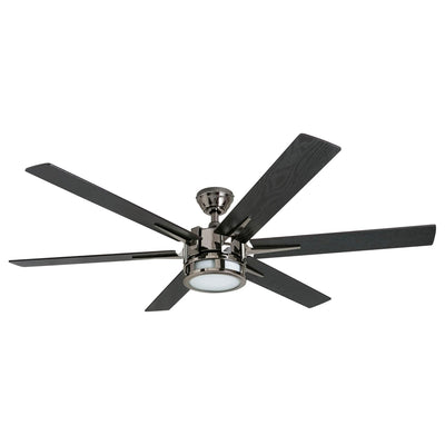 Honeywell Kaliza Ceiling Fan, Quiet Motor and Remote Control, 56", Matte Nickel - VMInnovations