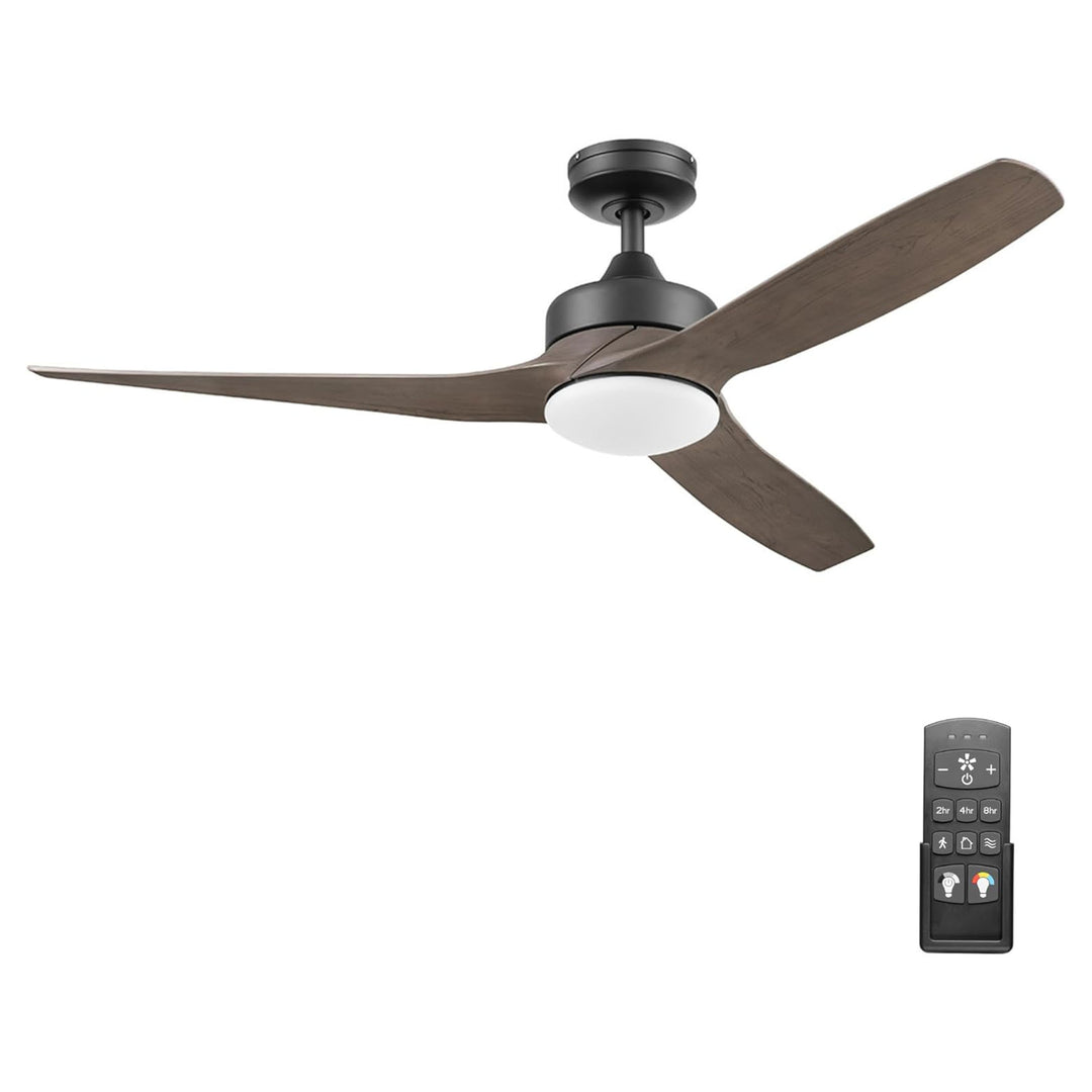 Honeywell Lynton 52" Ceiling Fan w/ Remote, & Reversible Blades Black (Open Box)